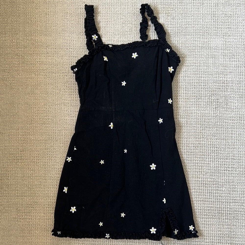 Black mini dress